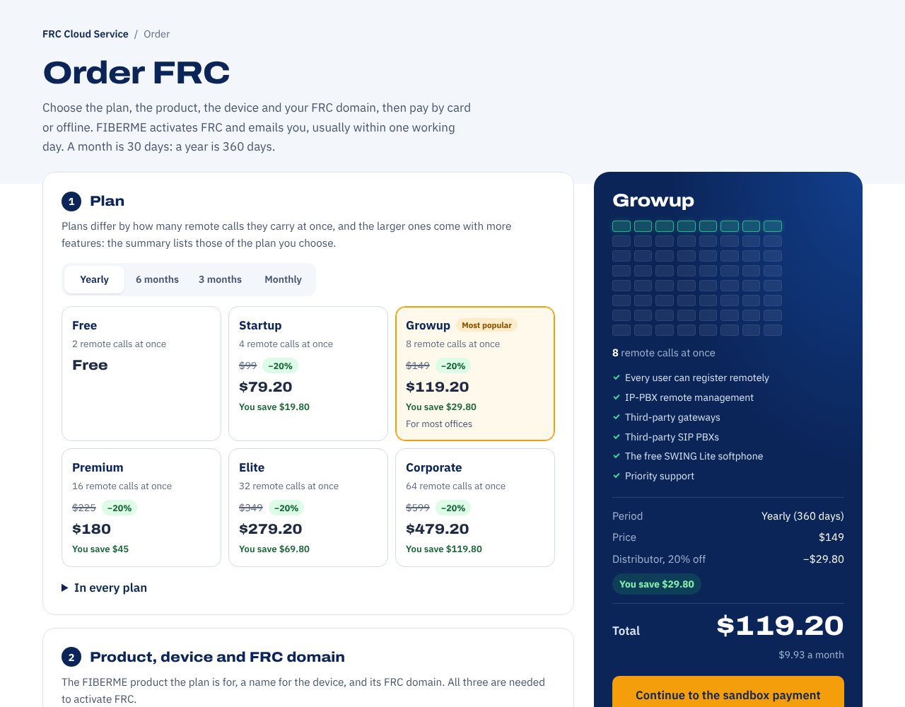 Ordering FRC with partner prices