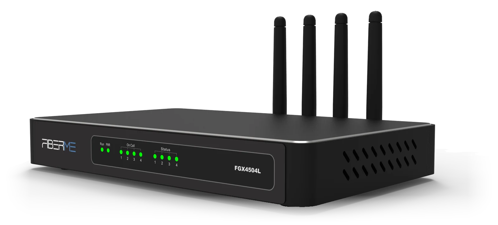 FIBERME FGX4504 4-port GSM and LTE VoIP gateway with four antennas