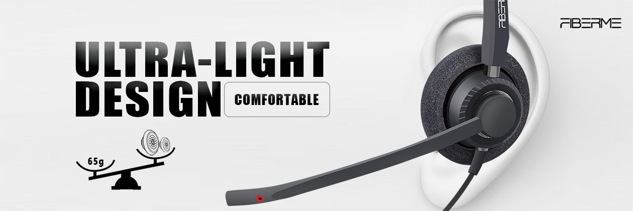 Lightweight, comfortable headset