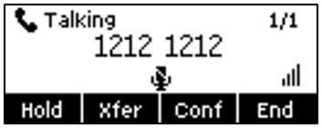 Screenshot: 5.7.1 Mute the Call