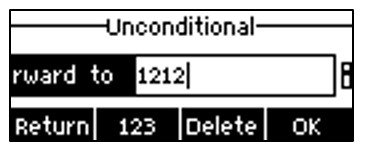 Screenshot: 5.10 – Call Forward