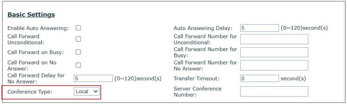 Screenshot: 5.14.1- Local Conference
