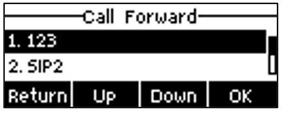 Screenshot: 5.10 – Call Forward