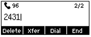 Screenshot: 5.11.1- Blind transfer