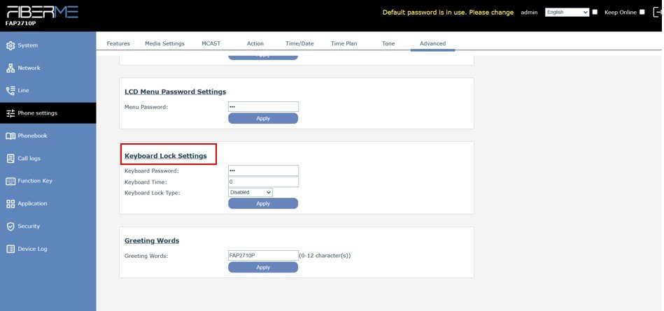 Screenshot: 7.5.3- Set The Secret Key