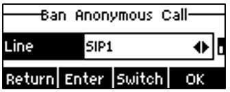 Screenshot: 5.16.2- Ban Anonymous Call