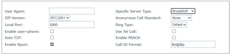 Screenshot: 6.7- SCA (Shared Call Appearance)