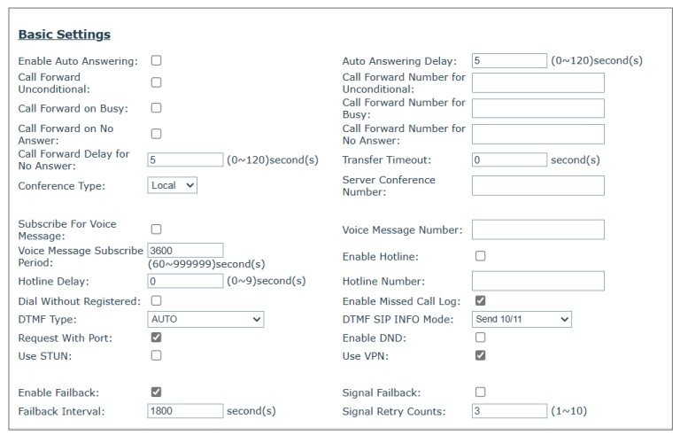 Screenshot: 5.10 – Call Forward