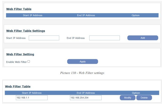 Screenshot: 9.28- Security >> Web Filter