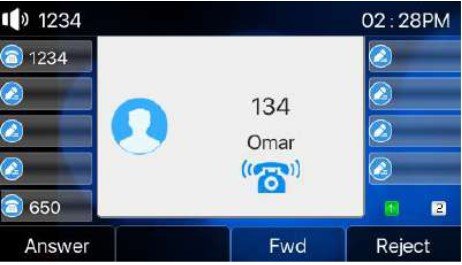 Screenshot: 5.2- Answering Calls