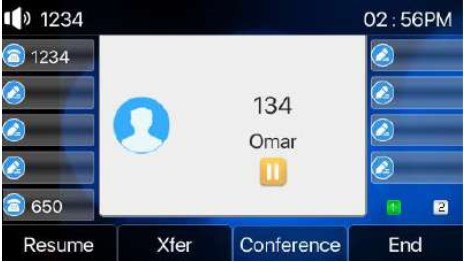 Screenshot: 5.9 Call Hold/Resume