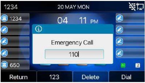 Screenshot: 5.18- Emergency Call