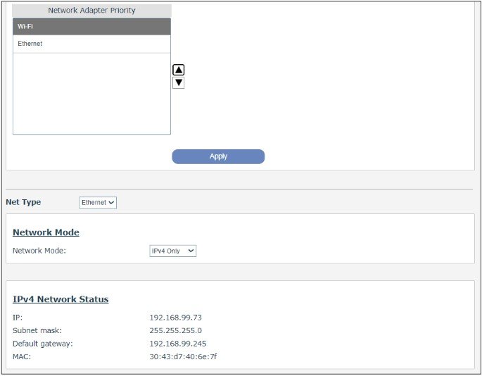 Screenshot: 9.1 Network >> Wi-Fi Settings