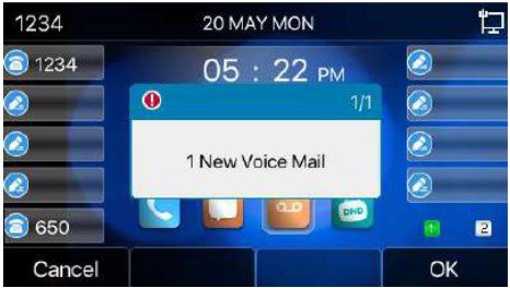 Screenshot: 6.8.2- MWI (Message Waiting Indicator)
