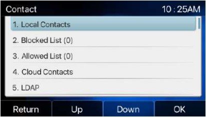 Screenshot: 7.2.1- Local Contact