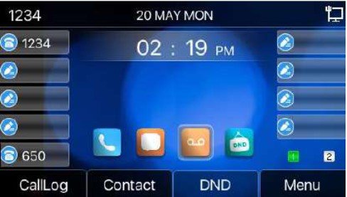 Screenshot: 4.4 Idle Screen
