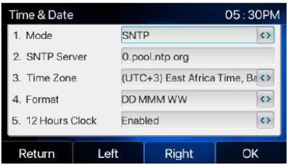 Screenshot: 7.1.2- Time & Date