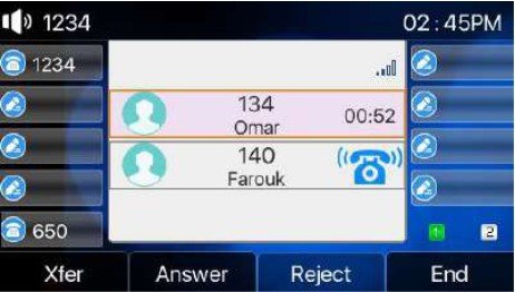 Screenshot: 5.2.2- Make / Receive Second Call