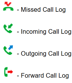 Screenshot: 7.3- Call Log