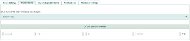 Screenshot: Configure Outbound Rule on FreePBX