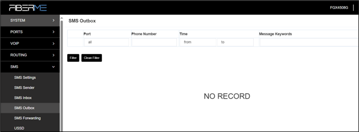 Screenshot: 6.4 SMS Outbox