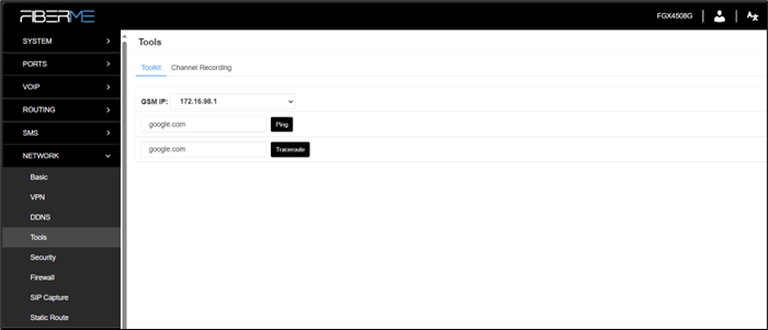 Screenshot: 7.5.1 Ping and Traceroute