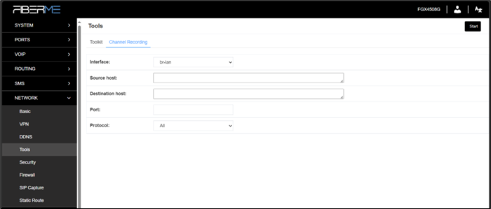 Screenshot: 7.5.2 Channel Recording