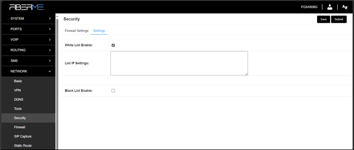 Screenshot: 7.6.2 Settings