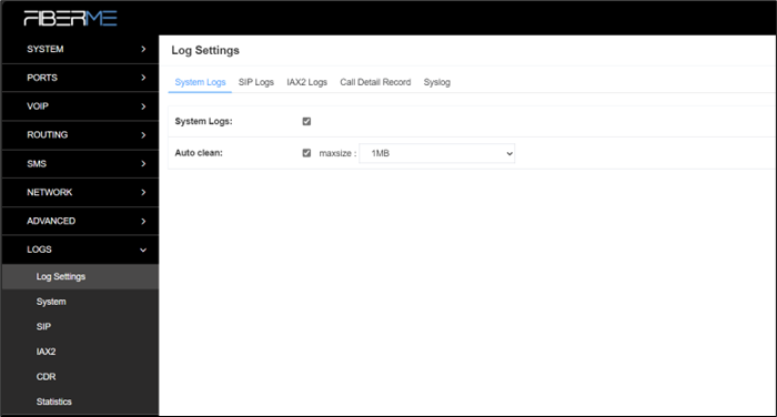 Screenshot: 9. Logs