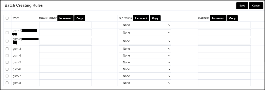 Screenshot: 5.2 Batch Creating rules
