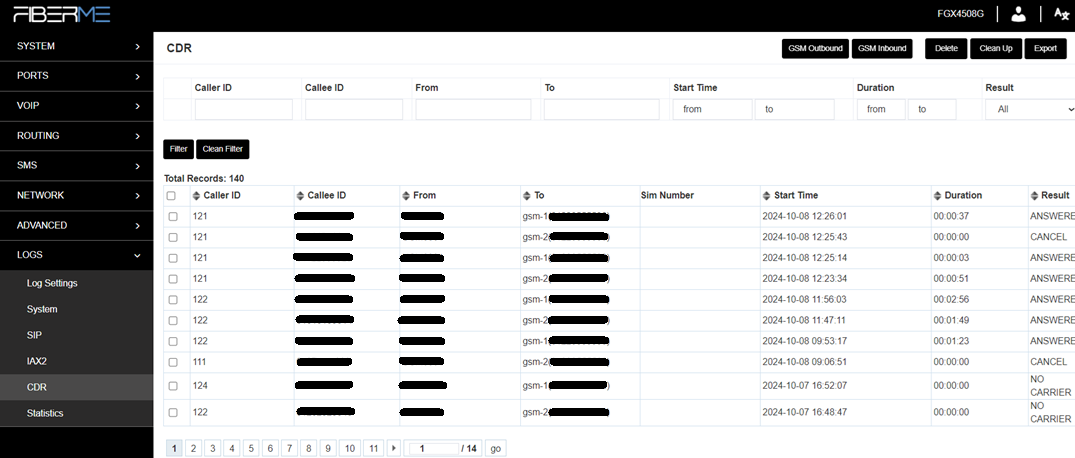 Screenshot: 9. Logs