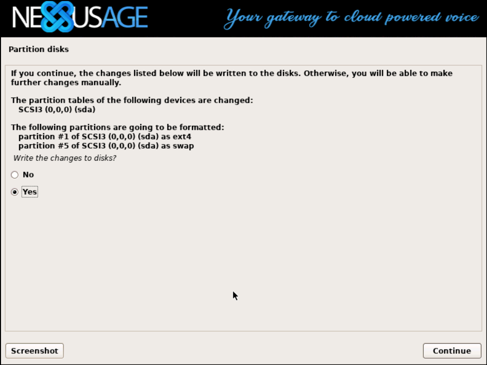 Screenshot: In NEXUSAGE