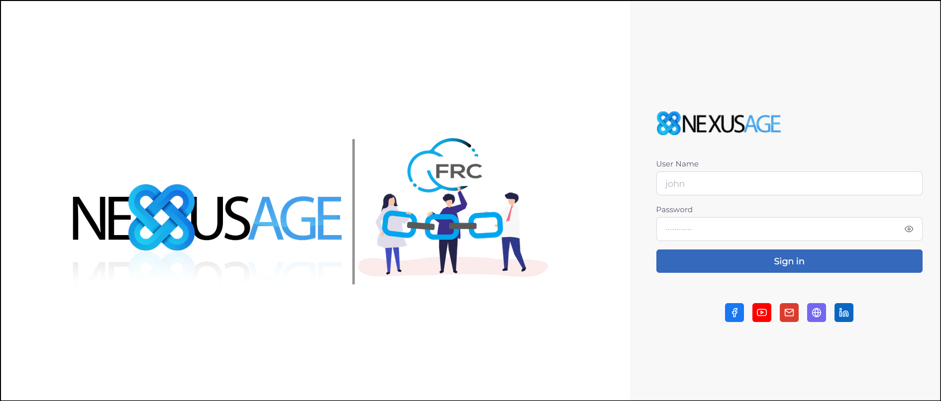 Screenshot: In NEXUSAGE